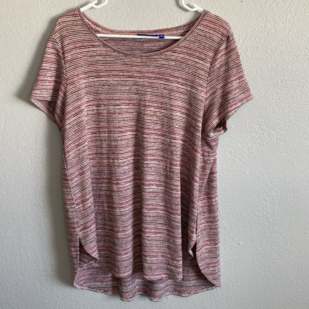 APT. 9 Striped Short Sleeve Top